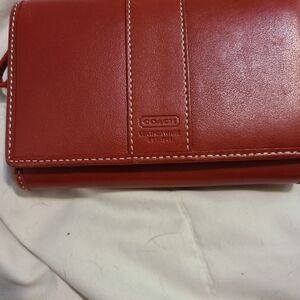 Coach red wallet